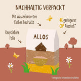 Premium krispig müsli med valnötter och amaranth Allos | Ekologisk müsli | Müsli med nötter | Havregryn | Spannmål till frukost | Vegan | Förpackning om 6 (6 x 400 g)