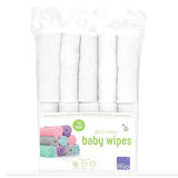 Bambino Mio återanvändbara babyservetter - Basic - Miljövänliga, Kemikaliefria, Dubbelsidiga, Tvättbara, 10-pack, Moln - Förpackningen kan variera