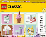 LEGO 11028 Classic Pastell Creative Building Set Tegellåda, byggleksak för flickor och pojkar i åldrarna 5+ med modeller; glass, dinosaurie, katt med mera Byggset Besuche den LEGO-Store