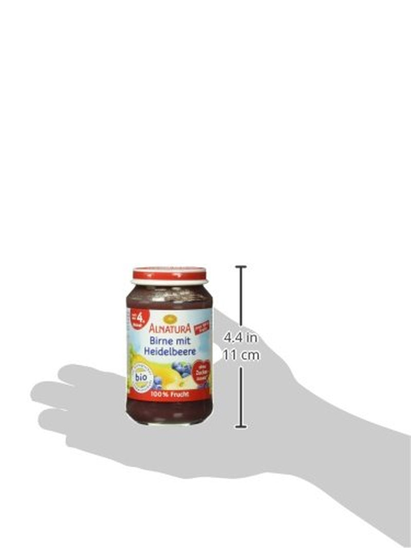 Ekologiskt päron med blåbär, efter 4 månader, 190g