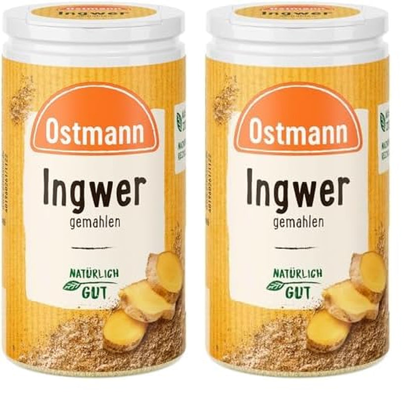 Ostmann Gewürze - Ingwer gemahlen | Återvinningsbar & återvinningsbar Verpackung | 30 g i der Streudose