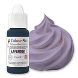 Sugarflair Colourflex Oil Based Food Coloring Lavendel, högkoncentrerad flytande livsmedelsfärg för smörkräm, choklad, deg, fondant, glasyr och mer - 15ml