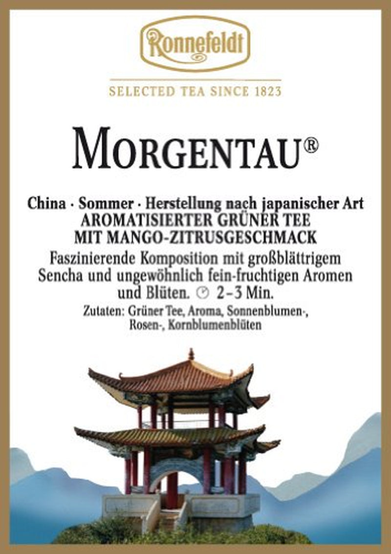Ronnefeldt, grönt te smaksatt med mango och citrus, 100 g, förpackning om 4