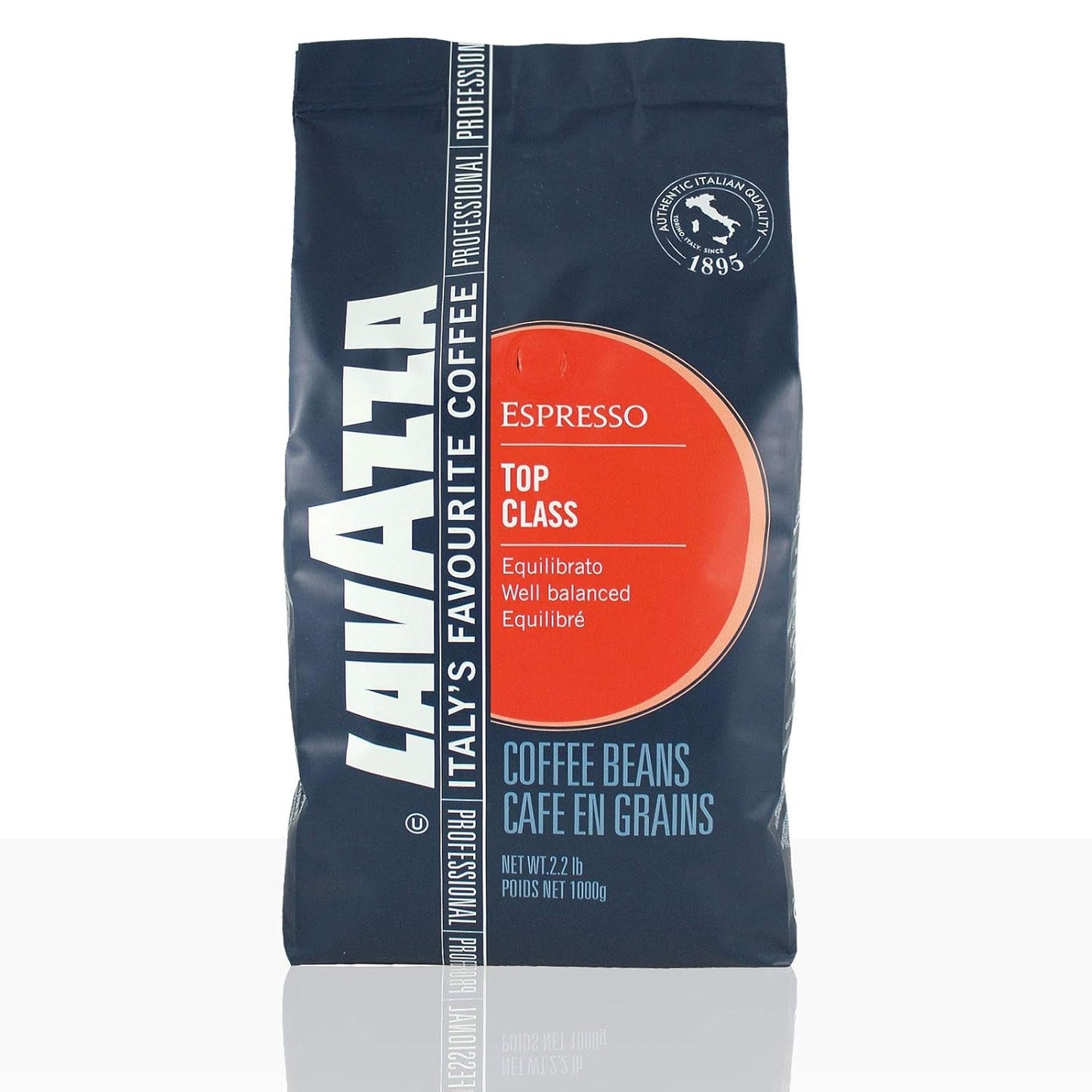Lavazza Espresso Top Class Gran Gusto kaffe, hela bönor, förpackning om 6, 6 x 1000g