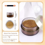 Chrome Nagel Pulver Spiegel Effekt Metallic Staub Holographische Glitter Glasierte Maniküre Dekoration Reflektierendes Pigment Für DIY Gel Polish Nail Art, Harz Handwork, Geschenke Für Gold