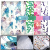 144 platser Nail Art Sticker Förvaringsbok Blätter Nail Art Dekaler Sammelalbum Nail Sticker Leerer Displayhalter Binder Buch Kunststoff DIY Nail Art Design Tools Für Nail Art Sticker