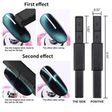 Nail Art Werkzeug Magnetstift, 10 Stück Nagel Magnet Stick Tool Set, Nagel Magnet Stift Und Starker Magnet Lager Punktierungsstifte Für DIY 3D Magnetics Katzenauge UV Gel Polnisch Nagel Kunst