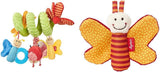 SIGIKID 42249 Aktiv spiralfjäril Baby Activity On Tour flickor rekommenderas babyleksak från födseln Flerfärgade leksaker Bebe Naty Shop Paket med babyleksak 41181 Flerfärgad