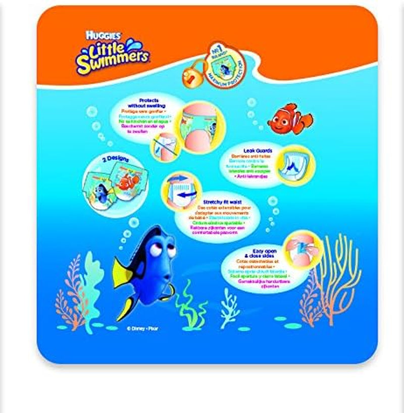 Huggies Little Swimmers storlek 5/6 simblöjor (12-18 kg), 1 förpackning med 19 stycken