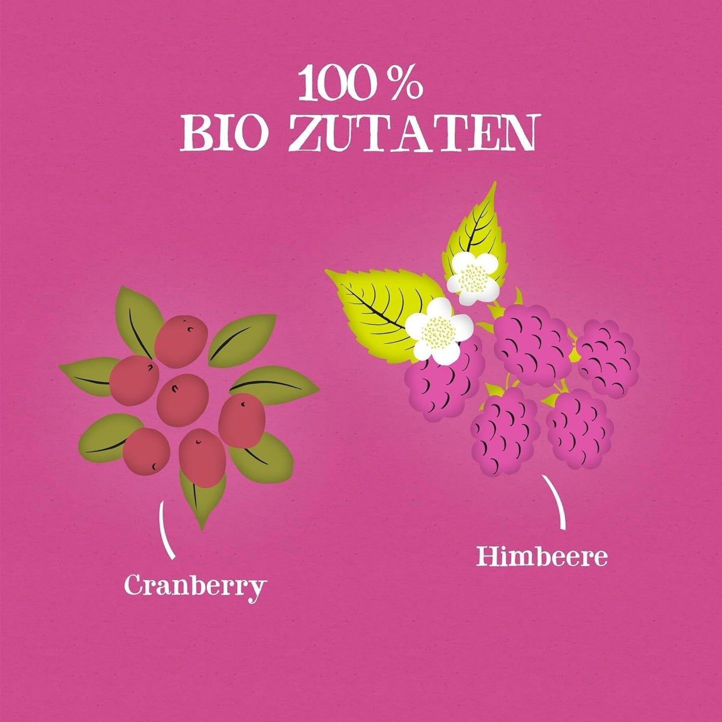 4Er Pack CUPPER Ekologiskt fruktte "Cranberry & Raspberry Infusion", 4X20 icke-vita tepåsar, ekologiskt, rättvis handel