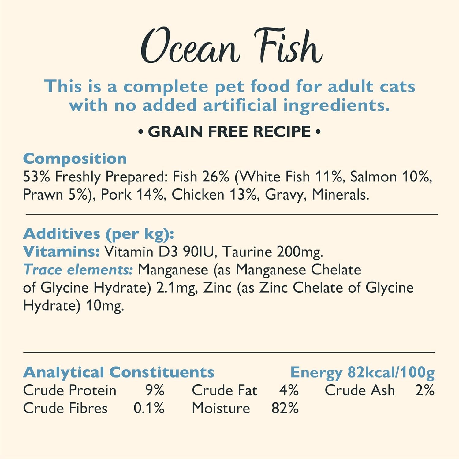 Lily's Kitchen Fish Tasty Cuts Wet Cat Food - Paket om 24 (24 x 85 g) Läckra fiskbitar i sås för katter