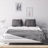 Soleil D'Ocre Adele, Sicksacköverdrag, Slängt från soffan, Polycoton, Grå, 220 X 240 Cm Täcken och täcken Naty Shop