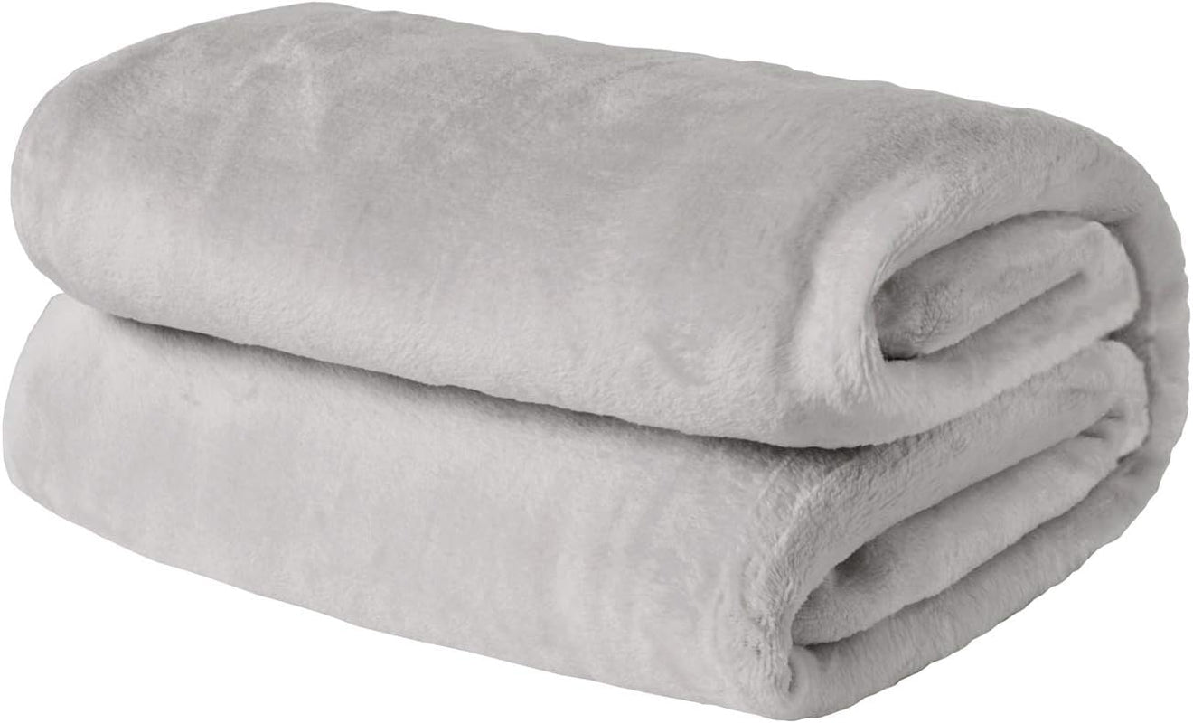 Brentfords Ultra Soft Fleece överkast, Silvergrå, Stor dubbel - 150 X 200 Cm Sängar och filtar Beuche den Brentfords-Store Silvergrå 150 X 200 Cm