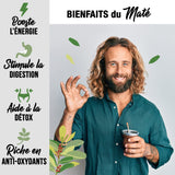 ORIGEENS BIO YERBA MATE TEA 200G - The Original I Bio Yerba Mate orostad, blad, utan stjälkar, damm och smulor I Energigivande och avgiftande dryck