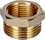 MEISTER Mässingsgänga, enkel invändig gänga "x utvändig gänga 1 1/4" - korrosionsbeständig och hållbar - precisionsbearbetning / Rörkoppling / Fitting / FLOR92825
