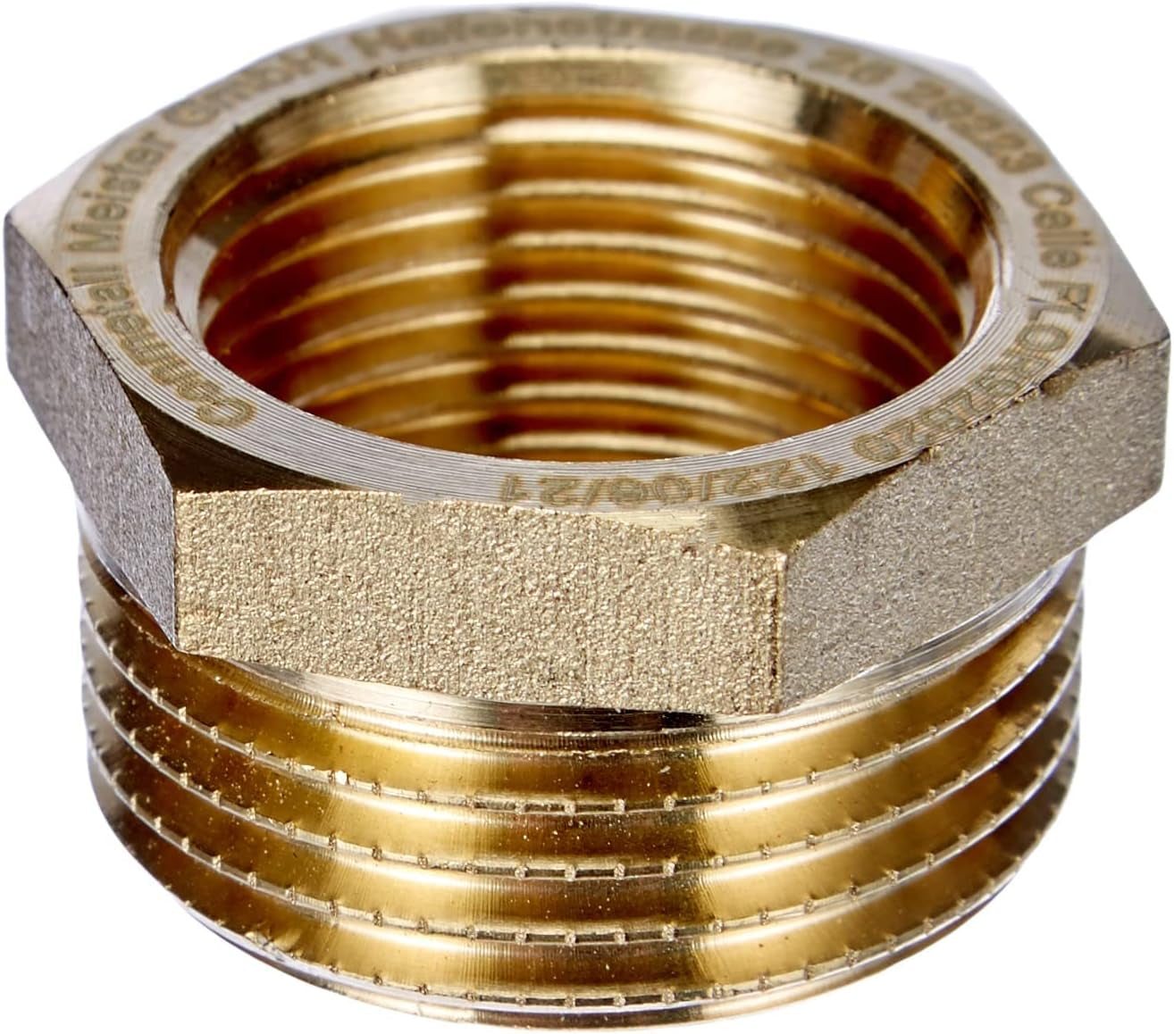 MEISTER Mässingsgänga, enkel invändig gänga "x utvändig gänga 1 1/4" - korrosionsbeständig och hållbar - precisionsbearbetning / Rörkoppling / Fitting / FLOR92825