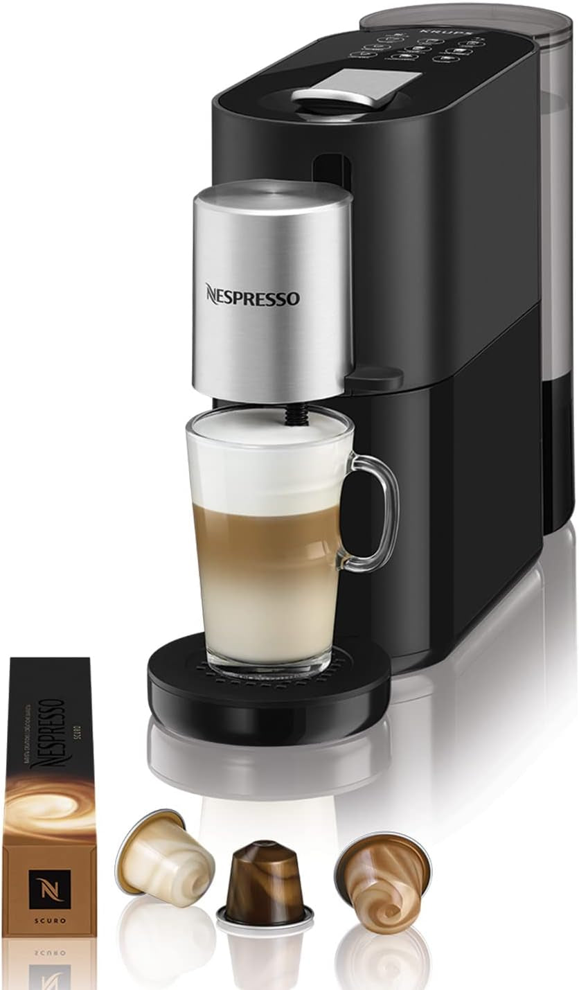 Krups Nespresso Espressomaskin, Kapsel Espressomaskin, Espresso Barista Style, Mjölkskummare, Tillverkad i Frankrike YY4355FD