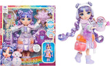 Rainbow High Winter Wonderland - Skyler (blå) - 28 cm Hidden Magic Water Accumulating Snow Fashion Docka med Snowman Set, lämplig för 4-12 år gamla barn och samlardockor Naty Shop Violet (lila)