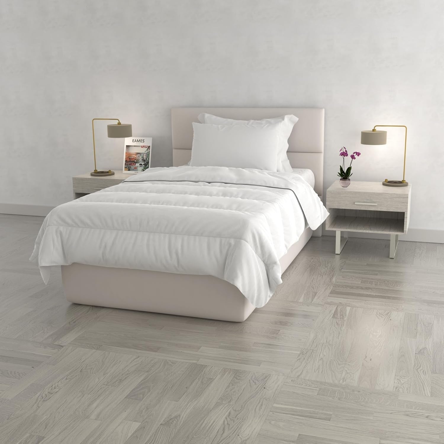 Prestige Quilt Made in Italy, sommar, vit, 250 X 200 Cm Täcken och täcken Naty Shop Vit 200 X 200 Cm