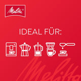 Melitta BellaCrema Koffeinfria kaffebönor 4 x 1 kg Omalda kaffebönor för helautomatiska kaffemaskiner Koffeinfri Lättrostad Tysk Rost 3 Styrka