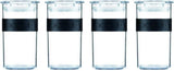 BODUM PRESSO förvaringsburkar, plast, svarta, 4 x 0,25 l, 3 x 0,6 l, 3 x 1 l, 2 x 2 l Matförvaringslådor Naty Shop Black 0,25 L