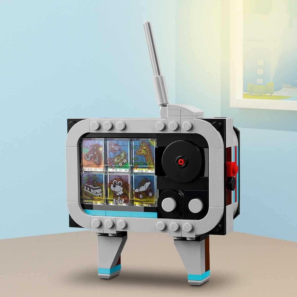 LEGO Creator 3In1 retrokameraleksak, videokamera, tv-apparat, skrivbordsdekorationer för barn eller sovrumstillbehör, fotopresenter för flickor och pojkar 8 år gamla 31147 Byggset Besuche den LEGO-Store