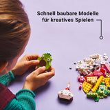 LEGO Classic Creative Snack Building Fun, Matleksak för fantasifulla rollspel, Byggset för pojkar och flickor 4 år gamla, Cupcake, Avokado, Popsicle och Taco 11039 Byggset Besuche den LEGO-Store