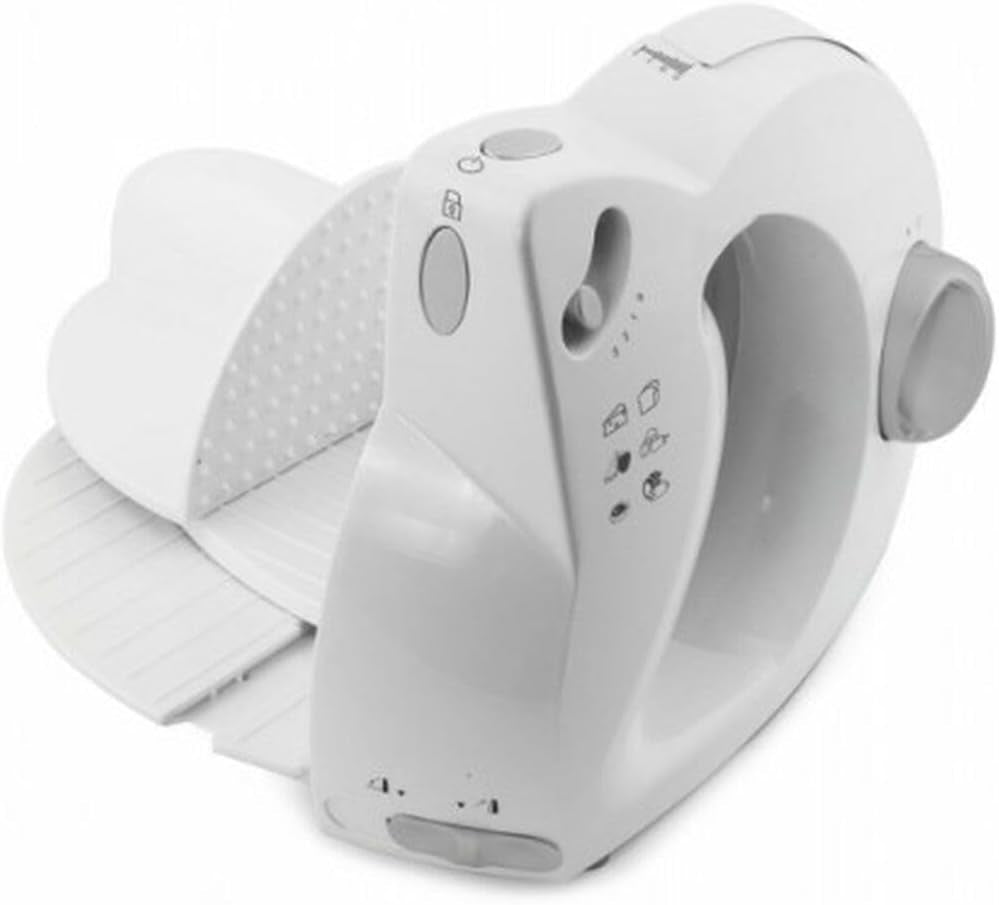 EKM017W elektrisk skärmaskin i rostfritt stål, 150 W rivare och skärmaskiner Naty Shop