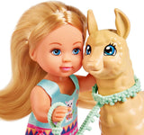 Simba 105733497 - Evi Love Doll i en söt alpackadräkt och koppel, 12 cm, för barn från 3 år och uppåt