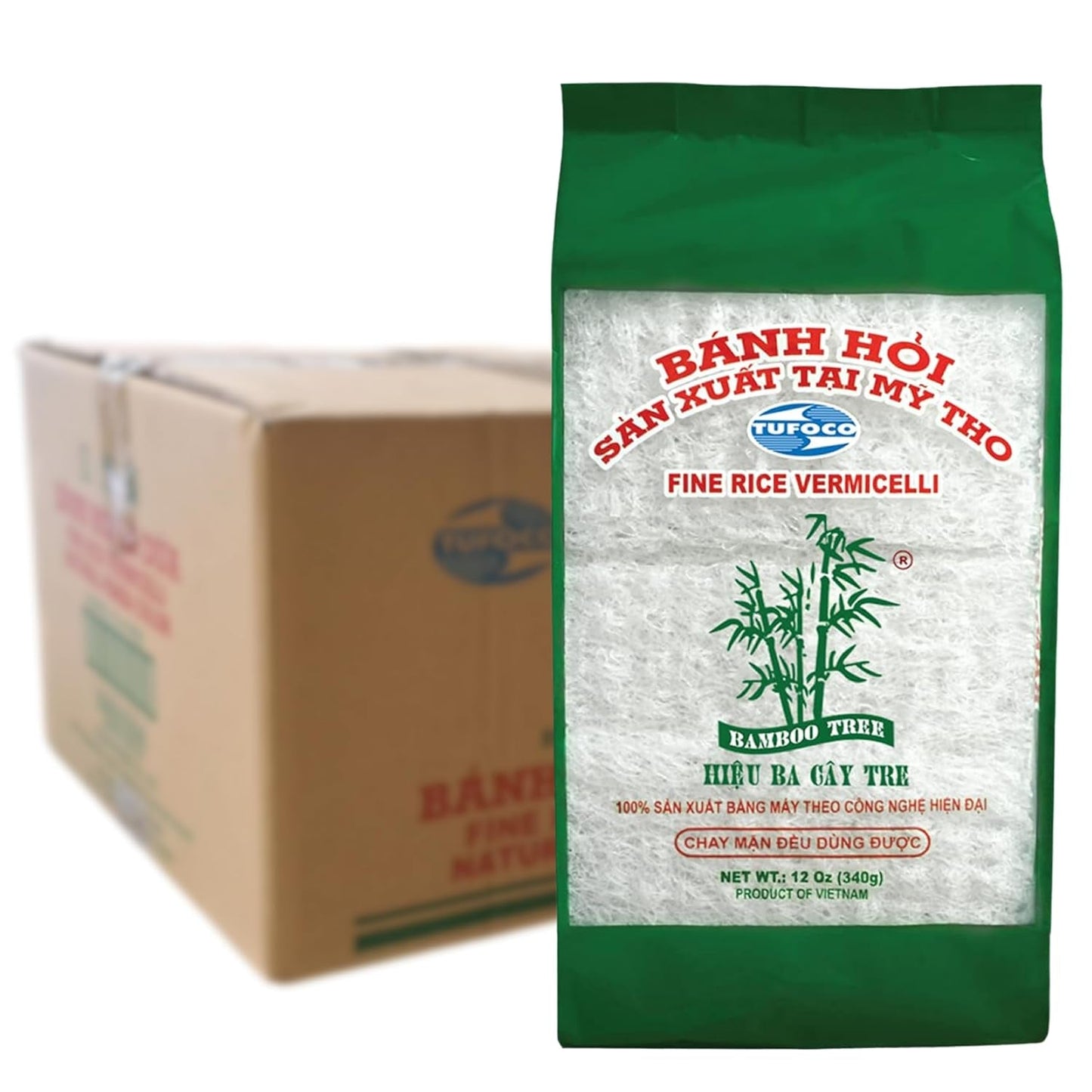 BAMBUTRÄD - Färsk ris vermicelli - 1 x 400g