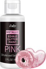 Flytande ätbart glitter, 60 ml Naty Shop Pink