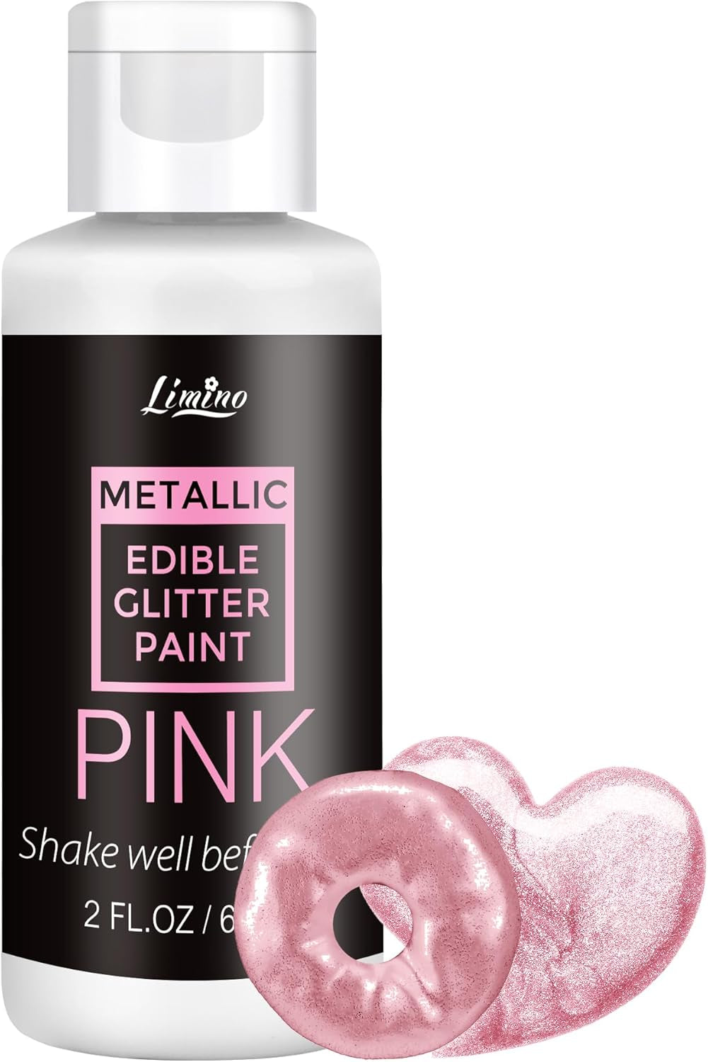 Flytande ätbart glitter - 6 metalliska färger, flytande ätbart glitterpulver för tårtdekorering, bakning, macarons - metallisk matfärg, glitterfärger för kakor, fondant, kakor, muffins