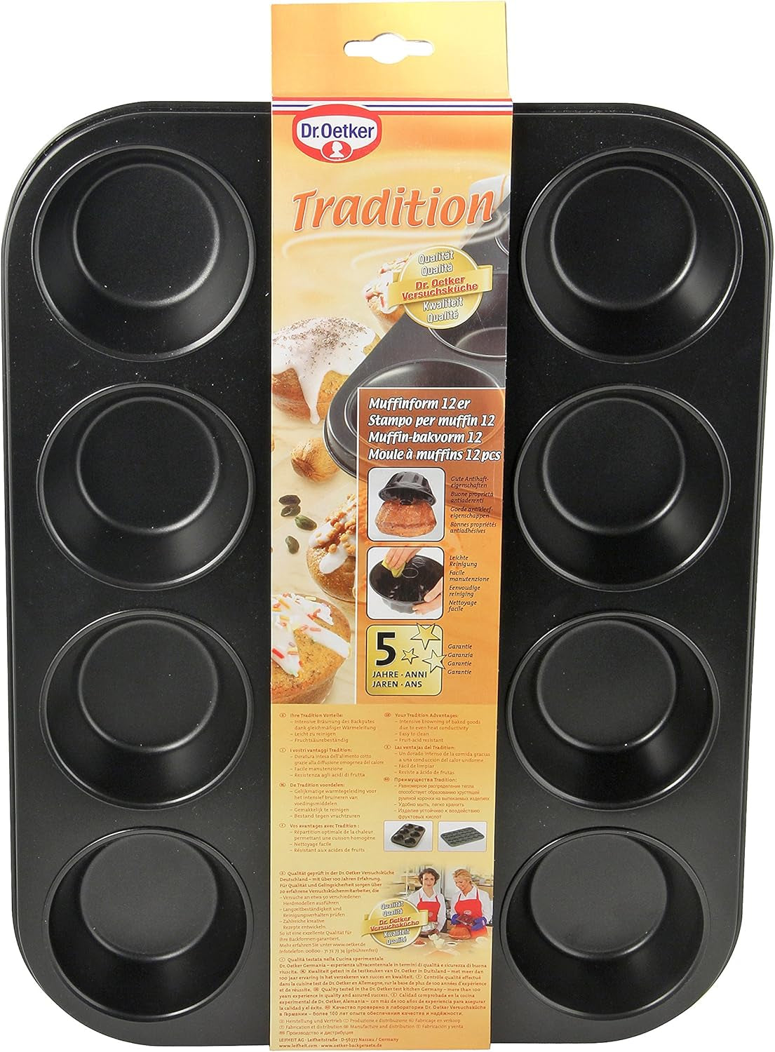 Dr. Oetker Muffinform 12-Er Mini Ø 7 Cm, Cupcake Form Für Saftige Muffins, Muffinblech Mit Antihaftbeschichtung, Menge: 1 Stück Formar och bakplåtar Naty Shop