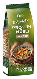 Biozentrale ren proteinmüsli - 375g - Ekologisk med honung - Som frukostflingor eller som mellanmål