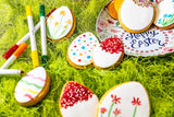 RUF matfärgspennor Set med 8 säkra matfärgspennor för att måla och skriva på fondant och liknande sockerpennor med 2 tips vardera