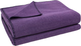 Zoepritz filt i färg: Röd, Tillverkad av 65% Polyester, 35% Viskos, Storlek: 160X200 Cm, 103291-235-160X200 Zoepritz Bäddar och överdrag sedan 1828 490 Aubergine 180 X 220 Cm