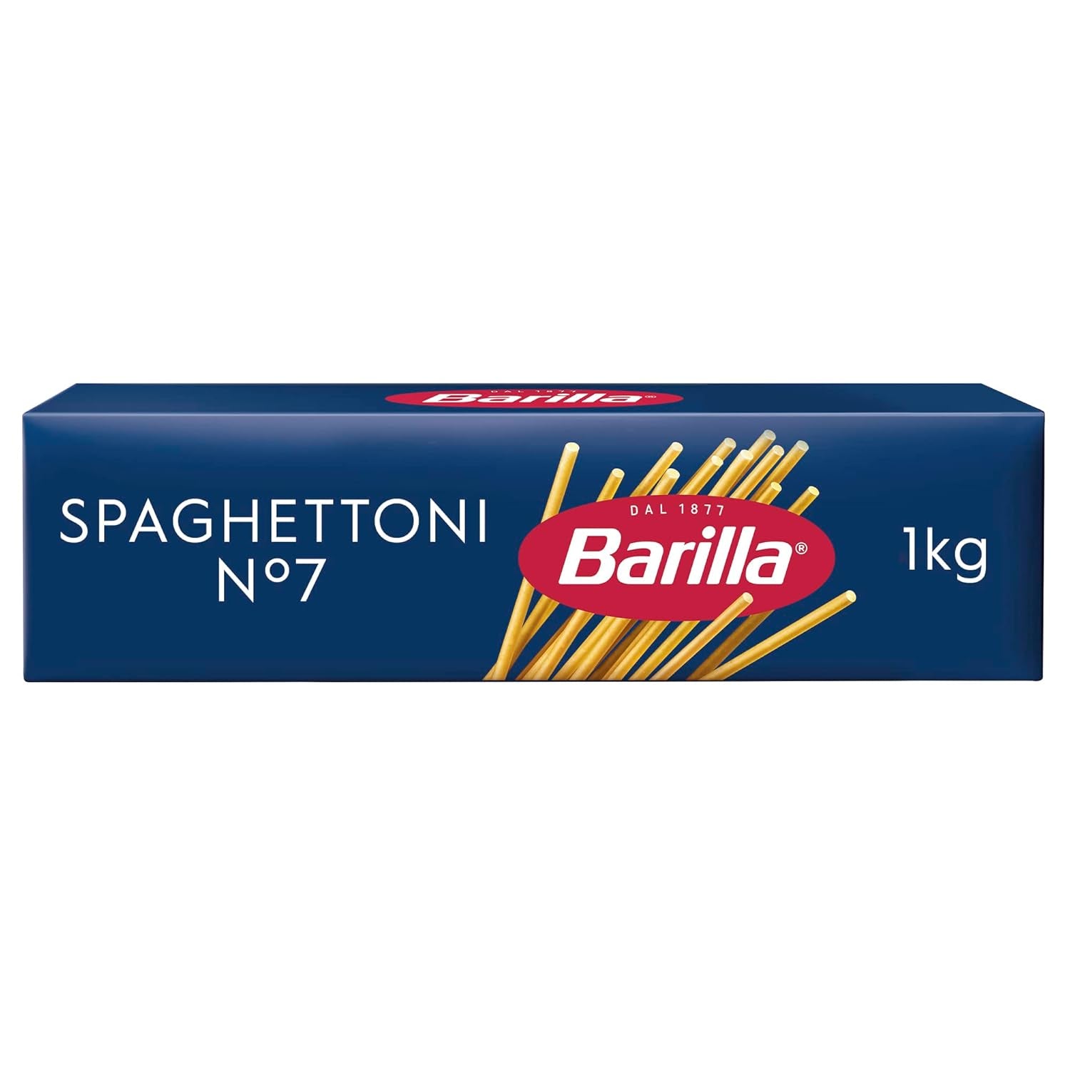 Barilla Pasta Klassische Spaghetti n.5 av högkvalitativ Hartweizen immer al dente, (1 x 500 g), smaklös