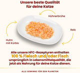 Almo Nature HFC Naturligt våtfoder för katter - Diverse recept med kyckling - 6 x 70g