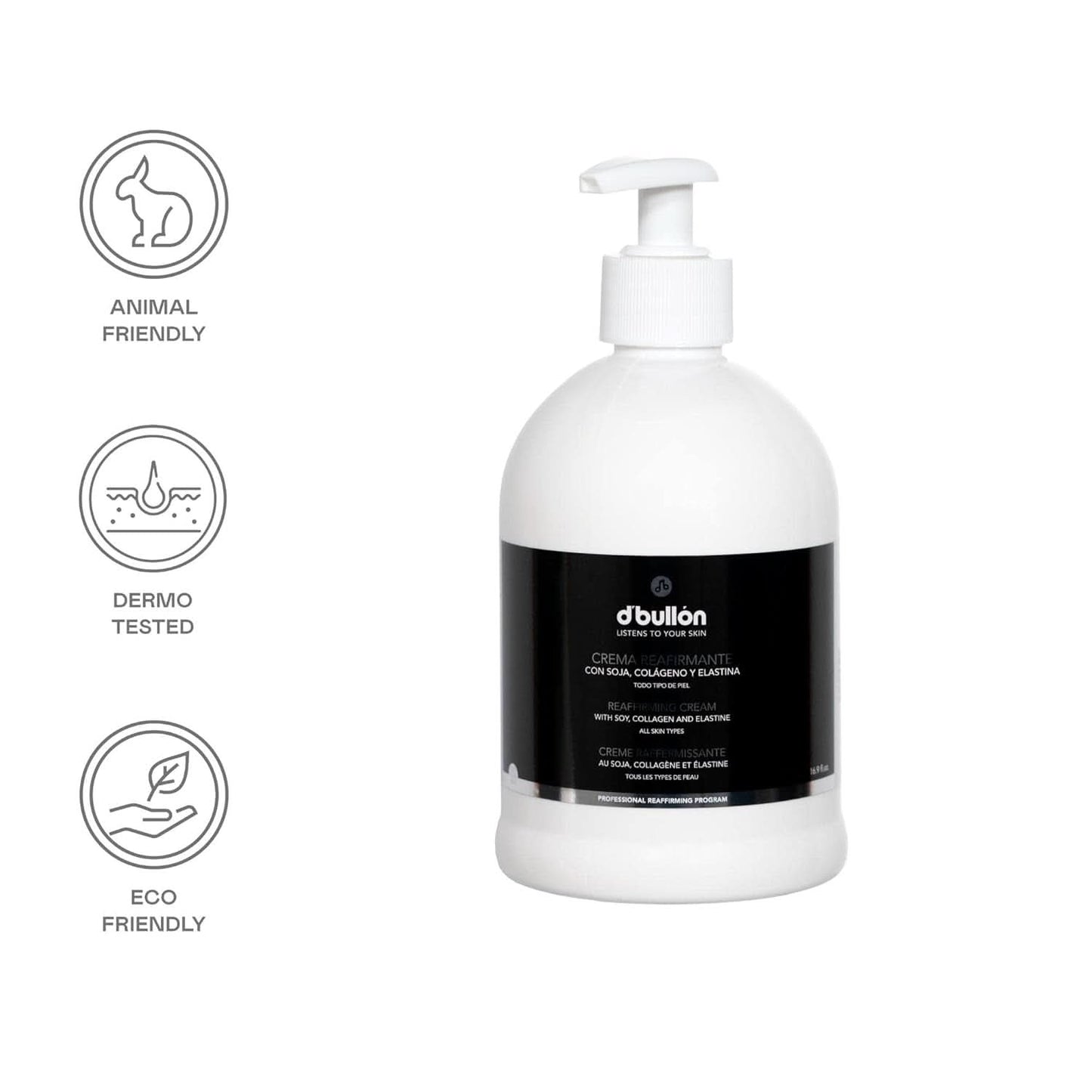 D'Bolón Uppstramande kroppskräm med soja, kollagen och elastin, 500 ml Kosmetika och skönhet Naty Shop