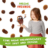 FRECHE FREUNDE Ekologiska russin, Trockenfrüchte ohne Zucker, ohne Zusatzstoffe, ungeschwefelt, i små Snackboxen, Sultaninen für Kinder, 20er Pack, 20 x (3x14g)