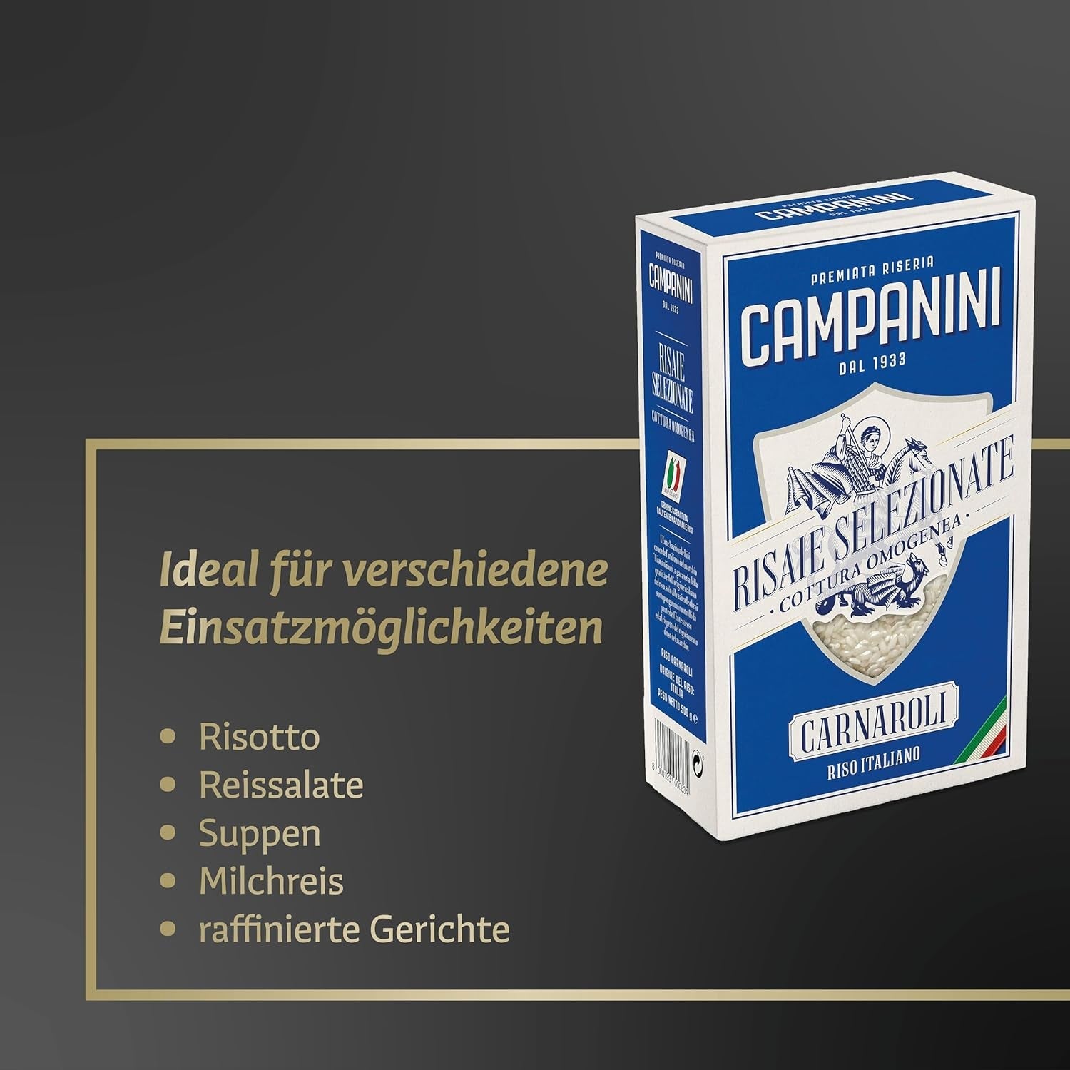 RISO CARNAROLI | Risrisotto | 500 g från Italien | Risotto och soppor | RISERA CAMPANINI