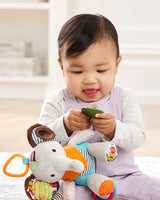 Skip Hop Bandana Buddies aktivitetsleksak, mjukis för spädbarn och barn, flerfärgad, elefantbabyleksaker Naty Shop
