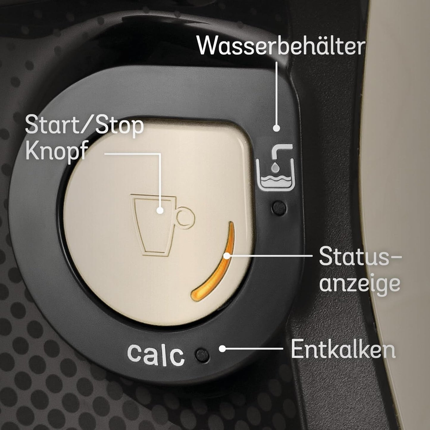 Bosch Tassimo Happy Friendly TAS107E Kapselespressomaskin, 70+ drycker, Lämplig för alla koppar, Auto-Stop, Hållbar, Perfekt Dosering, Platssparande, 1400W, Kräm/svart