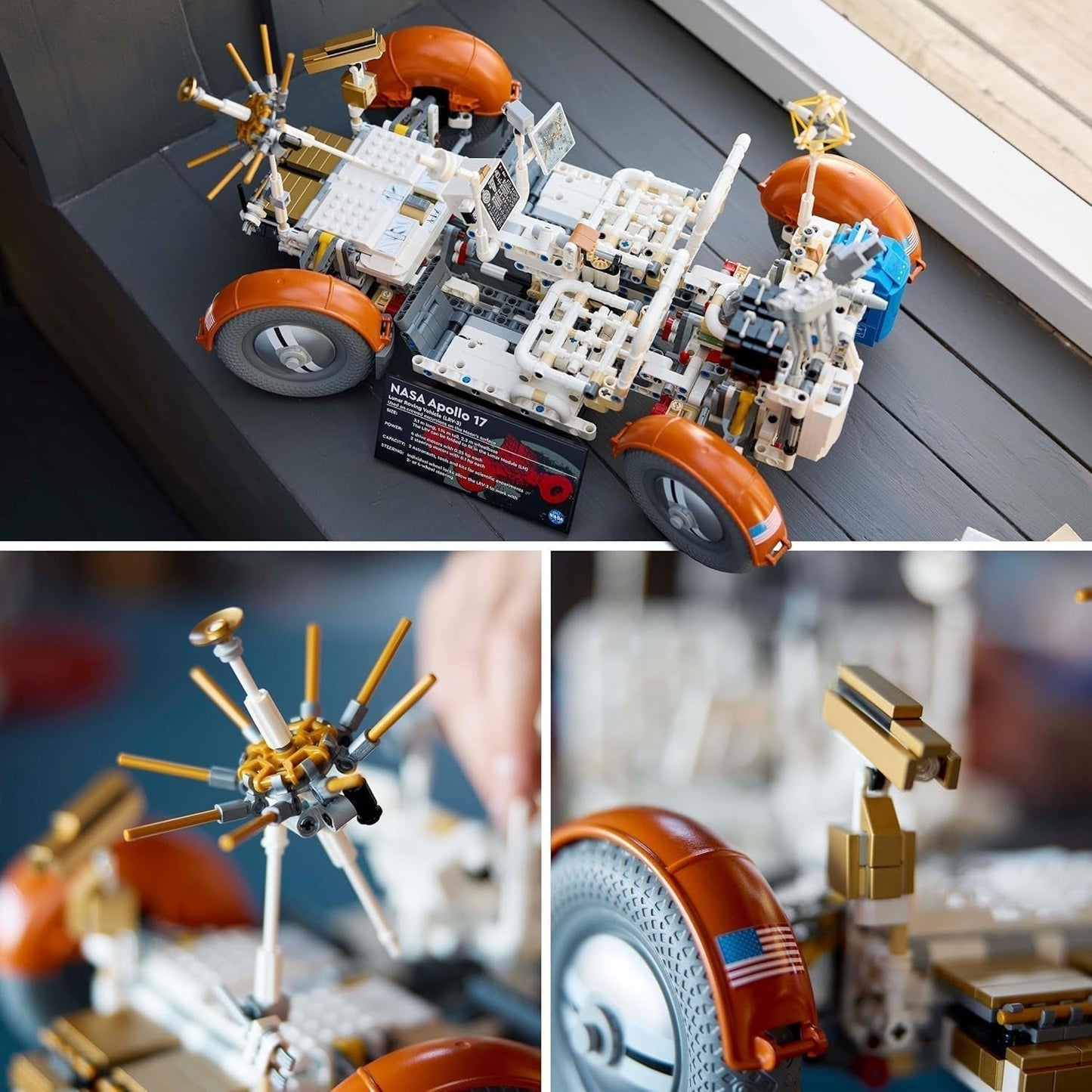 LEGO Technic NASA Apollo Lunar Roving Vehicle (LRV), Lunar Rover-modell för vuxna, Space Collectible för vetenskapsentusiaster, Byggleksak, Space Vehicle Model 42182 Byggset Besuche den LEGO-Store
