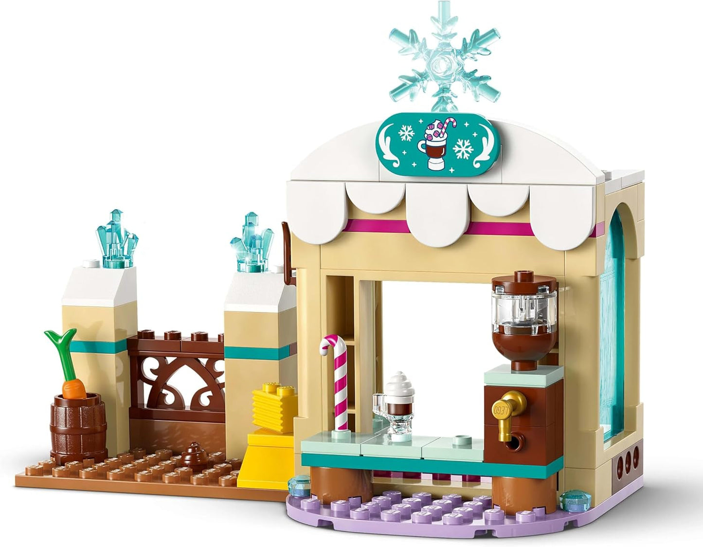 LEGO Ç€ Disney Frozen Annas slädeäventyr, Byggleksak och Fantasilekset, Chokladställ med Anna, Kristoff, Olaf och Sven Minidockor, Prinsessleksak för tjejer från 4 år 43256 Byggset Besuche den LEGO-Store
