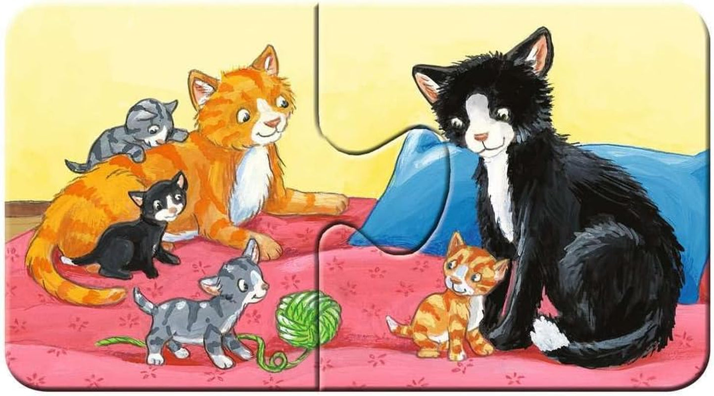 Ravensburger Pussel för barn - 05072 Husdjursfamiljer - Mitt första 9X2-pussel - Pussel för 2-åringar Pussel Naty Shop