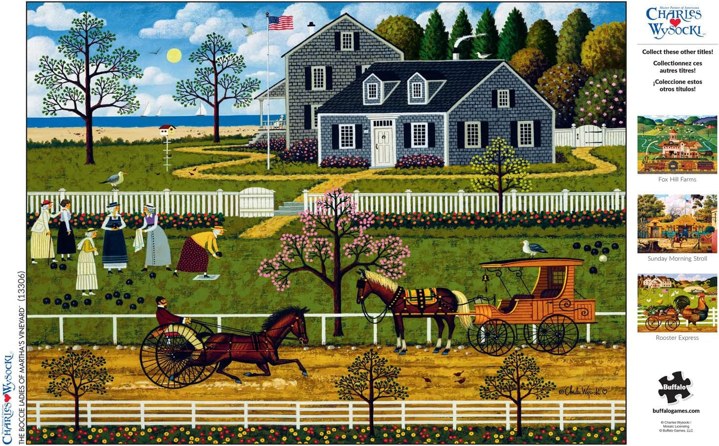 Buffalo Games - Charles Wysocki - Boccia damer från Marthas Vineyard - pussel 1000 bitar Puzzle Naty Shop