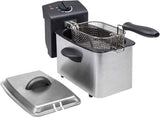 Tristar fritös i rostfritt stål - Med 2 liters kapacitet, kallzonsfunktion och justerbar termostat upp till 190°C, FR-6919, silver Vitvaror Naty Shop