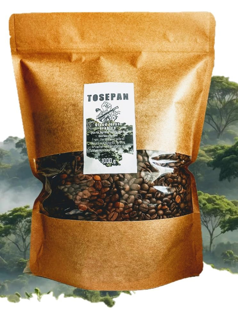 Tosepan Arabica kaffe från den tropiska skogen i Mexiko 1000 g