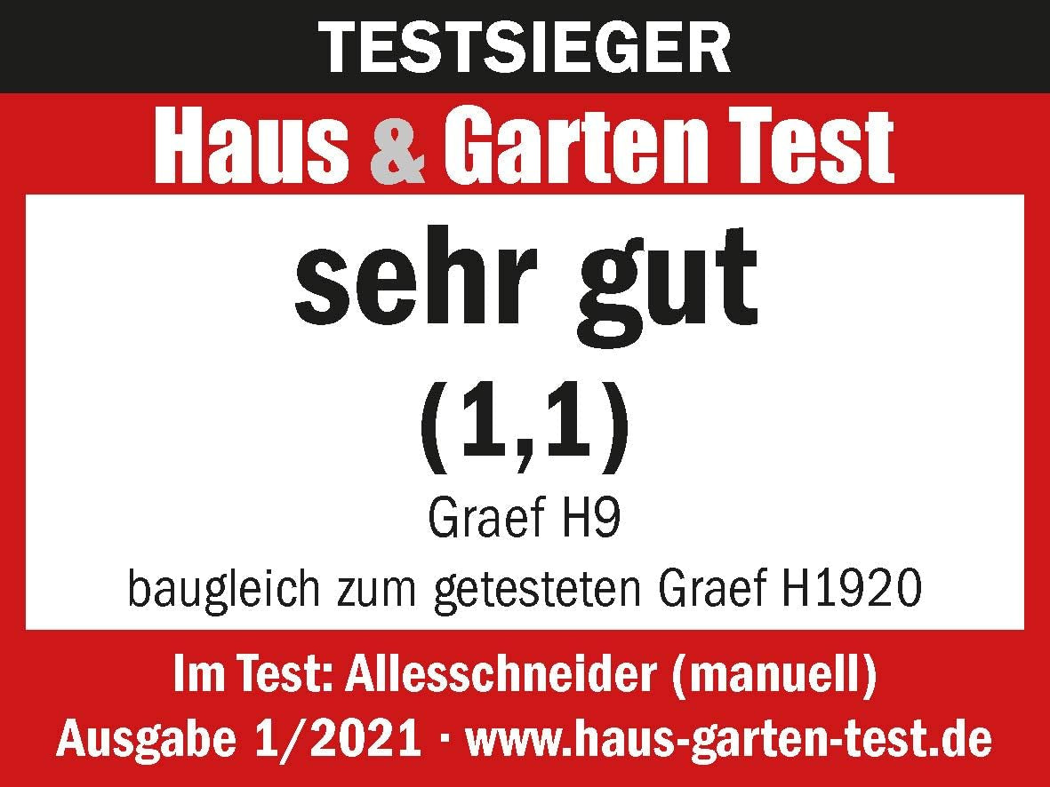 GRAEF Manuell slicer H9, silver Rasnite och Naty Shop Slicers